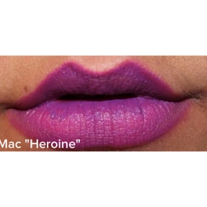 mac heroine on the lips