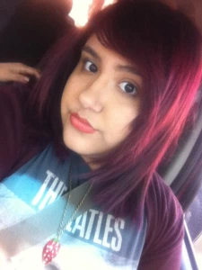Ami Garza cherry red hair