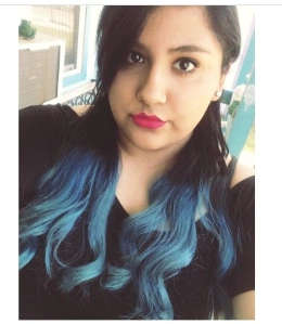 ami garza turquoise hair
