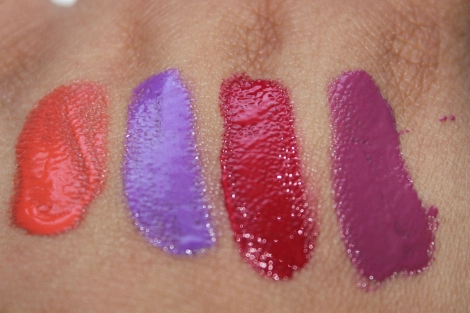 l.a girl lip paints swatches