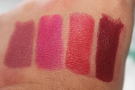 maybelline matte swatches lipsticks